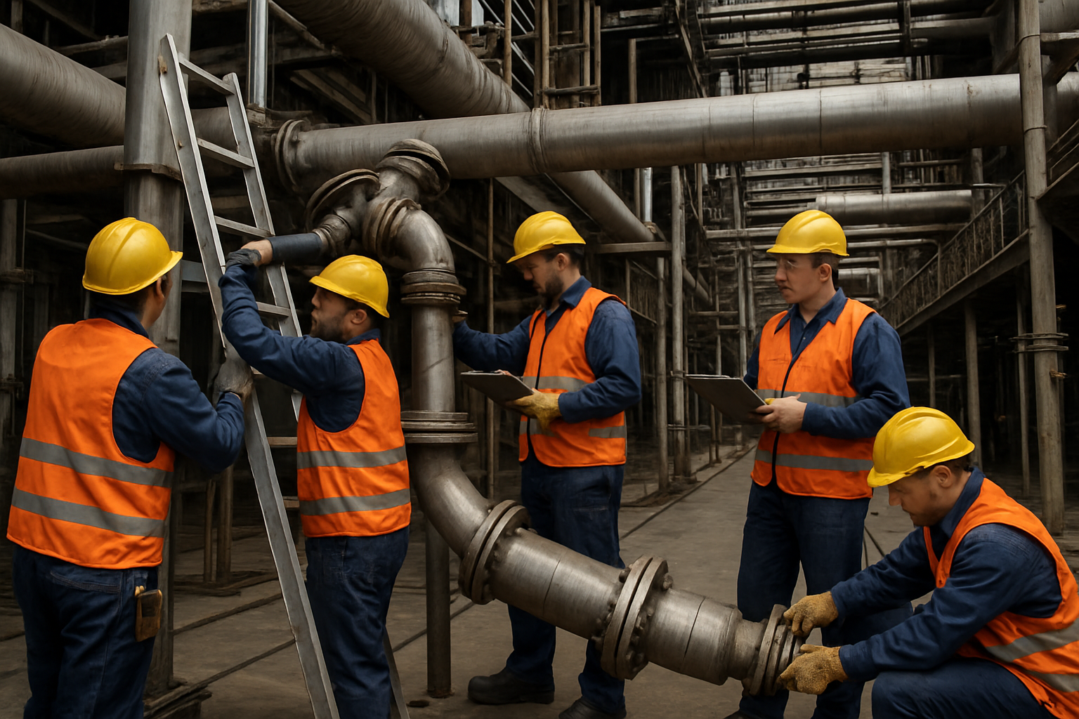 Industrial facility maintenance and contracting work